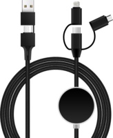 Produk Tren Charger Multi Ponsel Custom Tipe C Pengisian Cepat PD60W 3 5 in 1 Kabel Logo Menyala LED untuk Hadiah Promosi