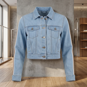Men Casual Denim Jeans <b>Jackets</b> Wholesale Washed Tanned <b>Slim</b> <b>Fit</b> Outerwear Winter <b>Jacket</b> Heated Breathable - Product Image 3