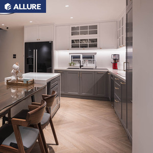 Modelli di Cucina Moderna Modulare Allure, Armadietti da Cucina Personalizzati CLASSIC Durevoli, Lavello, Armadietti a Muro in Legno Massello - Product Image 1