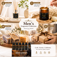 Luxe Premium Heren Parfumolie Set voor Diffuser, Kaars, Zeep en Parfumproductie - Premium Geur & Parfum