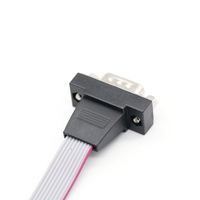 Cable Serial RS232 Personalizado de Dupont 2.0mm a DB9 Hembra, Arnés de Cables de Cobre con PVC, ISO9001, para PLC, Control Industrial y Automatización