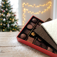 Coussinets de rembourrage biodégradables de qualité alimentaire, absorbants les chocs, en papier, pour emballage de boîtes cadeaux de chocolats, bonbons, snacks et gâteaux imprimés