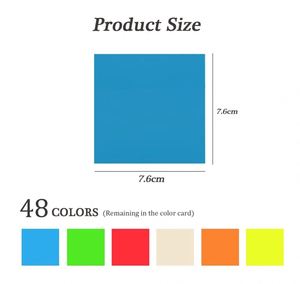 Self-Adhesive PET Sticky <b>Note</b> Tabs 50 Sheets/Pad <b>Book</b> Annotation Supplies for Home Office College School & Reading Studying - Product Image 3
