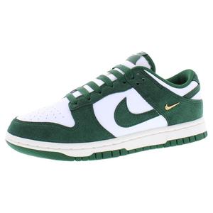 Chaussures Nike Dunk Low en cuir pour femmes, Summit White Gorge Green Sail, style basketball - Product Image 1