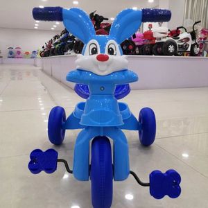 Pink Bunny Kids Tricycle With Push Handle Plastic Foam Wheels For 2 To 4 Years Old Children - Product Image 3