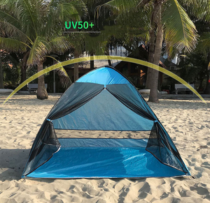 Abri solaire pliable <span class=keywords><strong>anti</strong></span>-<span class=keywords><strong>UV</strong></span>, <span class=keywords><strong>tente</strong></span> de plage automatique portable <span class=keywords><strong>avec</strong></span> <span class=keywords><strong>moustiquaire</strong></span> pour le camping en plein air en été - Product Image 5