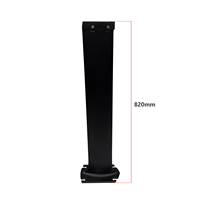 Hydrofoil professionnel haute performance durable noir Axis Foil 820mm, mât en carbone haute performance - Modèle G820 19mm