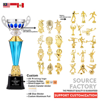 Trofeo de Plástico Colorido en Oferta, Premio Deportivo Personalizado con Grabado, Recuerdo para Torneos y Eventos