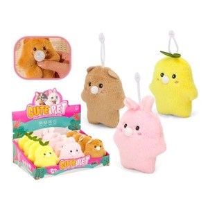 Jouets en peluche doux pour enfants EPT, animaux en peluche à bulles, lapin, canard, ours, porte-clés en peluche, jouet mignon, 5-7 ans, 11-30 cm - Product Image 1