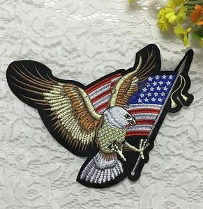 Jeans tissu patch aile crâne aigle drapeau national broderie enfantine - Product Image 2