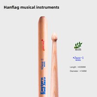 Hanqi Professional Drumsticks for Drummers Oriental Red JAZZ Series Made in China Material Other Multiple Models Available