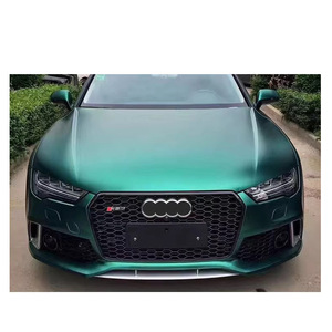 Grille de calandre en nid d'abeille noire brillante style RS7 pour A7 2016-2018, état neuf, en ABS, modification RS7, grille en nid d'abeille ABS - Product Image 5