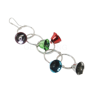 Set di giocattoli colorati per pappagalli di uccelli di pollo altalena in piedi giocattoli da masticare popolari giocattolo di pino per uccelli con campane - Product Image 5