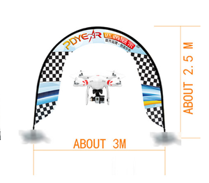 Arc de poteau imprimé personnalisé publicitaire extérieur, porte d'impression simple face pour marathon course - Product Image 6