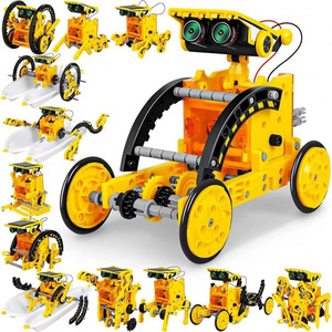 Kit de robot solaire 12 en 1 bricolage pour enfants, assemblage éducatif intelligent, jouets d'ingénierie scientifique, ensembles emballés - Product Image 1