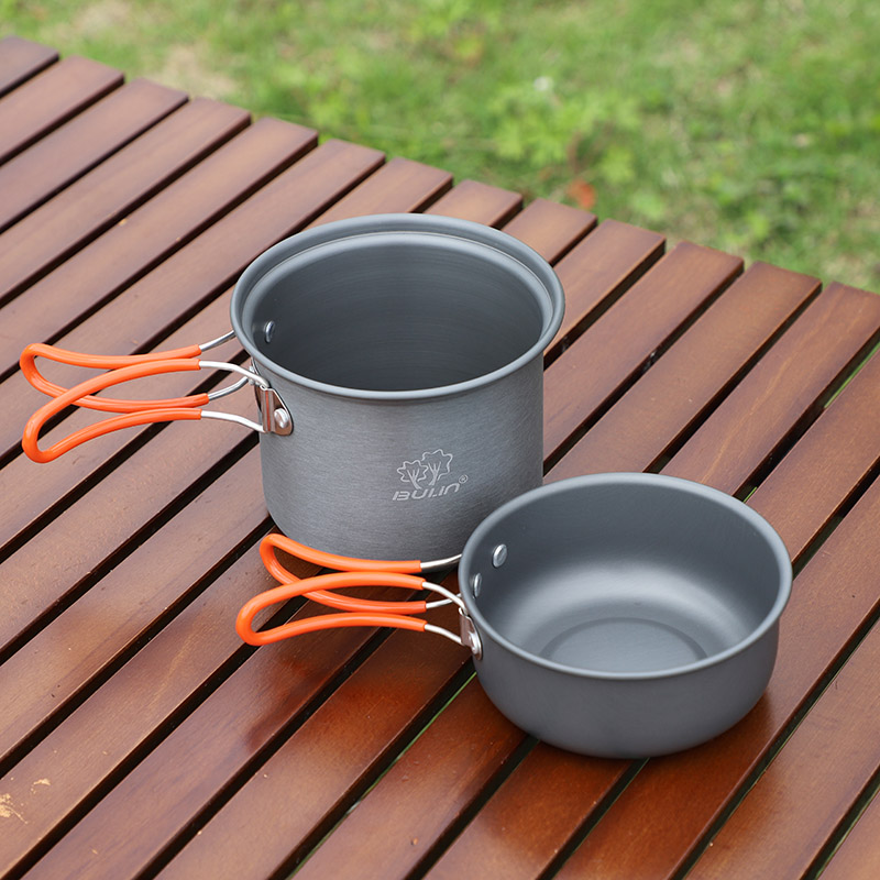 Ustensiles Camping Bulin BL200-C7 – Ensemble Casserole Et Poêle Alu Léger, 1 Personne, Neuf