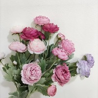Bunga Peony Buatan Yida, Lulian Baru, Terasa Seperti Asli, Cetakan Injeksi, Mekar Penuh, Kelas Atas untuk Dekorasi Pernikahan, Hotel, dan Pameran