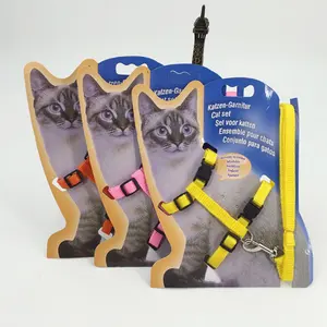 رخيصة الثمن الحيوانات الأليفة القط اللوازم بالجملة القط سلسلة I-على شكل شريط للصدر تسخير - Product Image 1