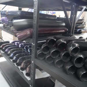 Mathcarbon cường độ cao Air intake Ống 45 độ intake ống khô sợi carbon intake khuỷu tay uốn cong ống Ống M155 - Product Image 5