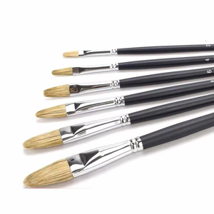 Pennello Professionale Fontainebleau con Setole di Cinghiale, Pennello di Alta Qualità per <span class=keywords><strong>Pittura</strong></span> a <span class=keywords><strong>Olio</strong></span> - Product Image 1