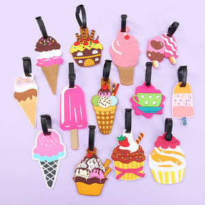 Etichette personalizzate in Silicone PVC in pelle sintetica con Logo personalizzato etichette in metallo da viaggio con nome in bianco targhette per bagagli Set - Product Image 3