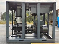 Compresseur d'air à vis à deux étages à vitesse variable PM Airking, certification CE, 300 CV, 220 kW, pour l'industrie textile et du ciment