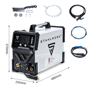 EU 스톡 MIG <span class=keywords><strong>MAG</strong></span> MMA 리프트 TIG 용접기 더블 펄스 무가스 소형 용접기 DIY 작업장용 스탈 베르크 MIG200DPP - Product Image 2