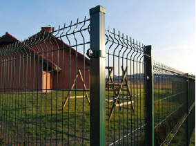 High Security 3d Curved Fence Panels 3d Welded Mesh Fencing 2500mm width