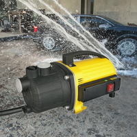 Pompe centrifuge auto-amorçante portable en plastique avec interrupteur marche/arrêt pour l'irrigation des jardins, l'eau domestique et le changement d'eau des bassins à poissons