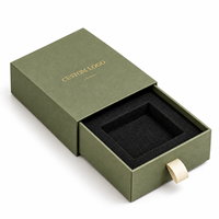 Boîte cadeau personnalisée pour carnet, emballage rigide à tiroir avec insert en mousse et ruban de tirage, pour cadeaux d'entreprise
