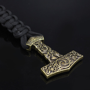 Bracelet Viking Tete Loup Homme Alliage Chaine Mythologie Nordique Bijoux Bronze Antique Jonc Ajustable Vente En Gros Cadeau - Product Image 4