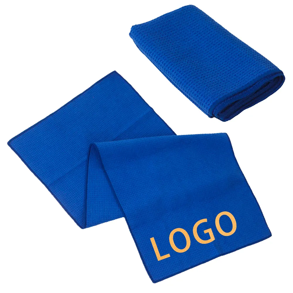 Microfiber Wafel Geweven Magnetische Golfhanddoek Metalen Clip Haak Wafel Magneet Golfhanddoeken