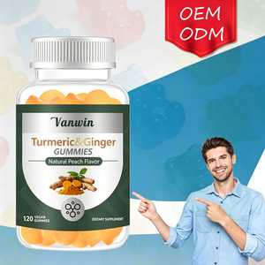 Complesso di Curcuma e Zenzero Vegano in Gommose, Neutralizza i Radicali Liberi, Lubrifica le Articolazioni <span class=keywords><strong>per</strong></span> Sportivi Quotidiani e Persone Sedentarie - Product Image 1