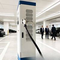Nueva Estación de Carga Comercial para Vehículos Eléctricos 120kW CCS2 Gun OCPP 1.6J, Solución de Estacionamiento para Flotas con Conector Dual Independiente Jinghu TA-DC-FD