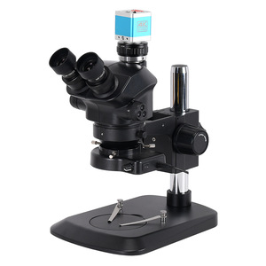 Microscope <span class=keywords><strong>binoculaire</strong></span> à trois yeux avec caméra 2K/4K, <span class=keywords><strong>loupe</strong></span> grossissante 7-50x pour la pratique de l'anatomie et la réparation de téléphones portables - Product Image 3