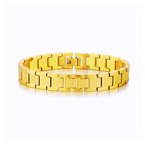 Bracciale Magnetico Premium in Acciaio al Titanio da <span class=keywords><strong>Uomo</strong></span> con Motivo a Coccodrillo Resistente allo Sbiadimento Design Regolabile Trendy Bestseller - Product Image 6