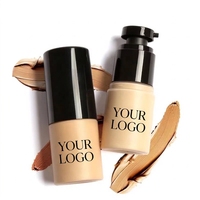 Makeup Private Label Kosmetik Baru Cairan Full Coverage Pemutih Tahan Air Serum Makeup BB Foundation Pemutih