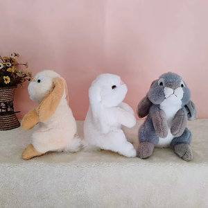 Peluche Lapin à Oreilles Tombantes, Poupée en Peluche, Ornement Animal en Polyester Rembourré de Coton PP pour Décoration Intérieure et Cadeaux de Fêtes - Product Image 6
