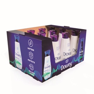Wideuse Cardboard Stackable Storage <b>Box</b> Display Stand Paper WM Shampoo PDQ Stacking Bins Cardboard Counter Display for Promotion - Product Image 3