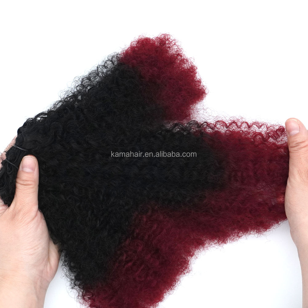 Vast Hair Workshop Craft Detail 7 for KAMA Soft Futura Hair Blended Bundles Afro Kinky Mixed Blended Human Hair with Closure for Women's Custom Wigs