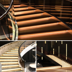 Modern LED <strong>Stair</strong> Step <strong>Light</strong> with Motion <strong>Sensor</strong> Aluminum Profile Strip <strong>Light</strong> Auto On/Off for Home Villa Decoration Lighting - Product Image 2