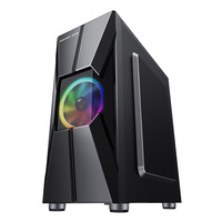 Fabrieksverkoop Full-Size Rgb Aluminium Zwart Atx Mid Tower Gamer Computer Pc Case