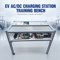 Banco de entrenamiento de estación de carga metálica AC/DC para vehículos eléctricos (NEV) de China con detección de señal, equipo educativo automotriz