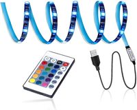 Bande lumineuse LED flexible en cuivre USB pour rétroéclairage TV intérieur, DC 5V 5050 2M, découpable, dimmable, compatible Alexa, capteur RGB intelligent, synchronisation, IP20