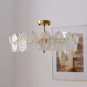 Nueva llegada elegante iluminación interior lámpara de techo de cristal nórdico moderno de lujo para sala de estar - Product Image 5