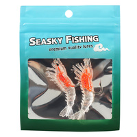Sac d'emballage personnalisable en PE souple avec fermeture éclair, impression numérique, faible MOQ, pour leurres de pêche et vers, réutilisable