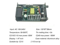 Station de soudage JBC portable intelligente S210 75W universelle 210 à arrêt automatique et chauffage rapide pour soudure de précision de cartes logiques PCB
