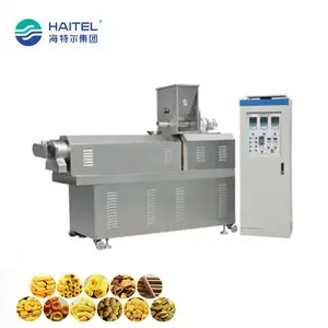 Easy to operate corn snacks food double twin screw extruder machine for food factory