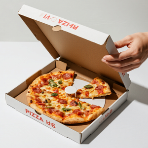 Bánh <span class=keywords><strong>Pizza</strong></span> hộp với logo biểu tượng tùy chỉnh bánh <span class=keywords><strong>pizza</strong></span> Hộp bao bì 10 12 14 inch bánh <span class=keywords><strong>pizza</strong></span> hộp lấy đi - Product Image 2