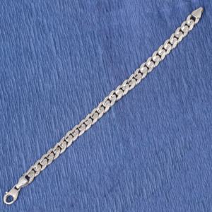 สร้อยข้อมือเงินแท้ 925 ลายโรแมนติก แบบ Curb Chain ขนาด 0.9 มม. งานแฮนด์เมดสไตล์ตุรกี ประดับด้วยหินธรรมชาติสำหรับผู้หญิง - Product Image 4